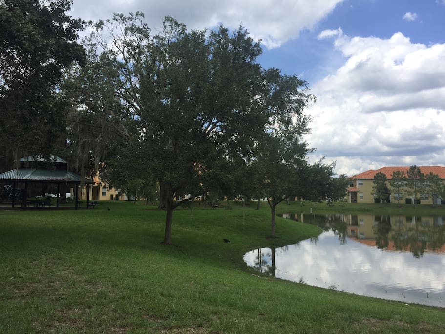 Lake view from back of Townhouse