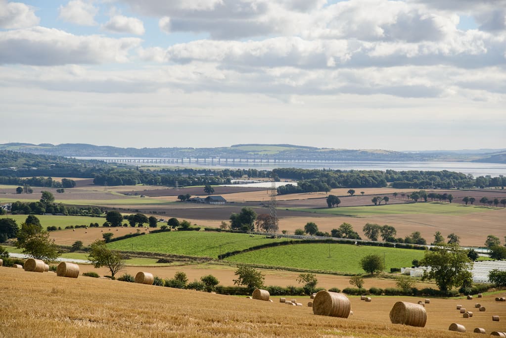 Fabulous views from the top of the farm over The Tay river.