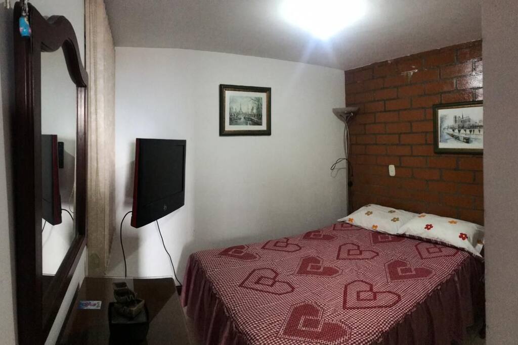 Habitación privada, ubicada en la zona interna del apartamento