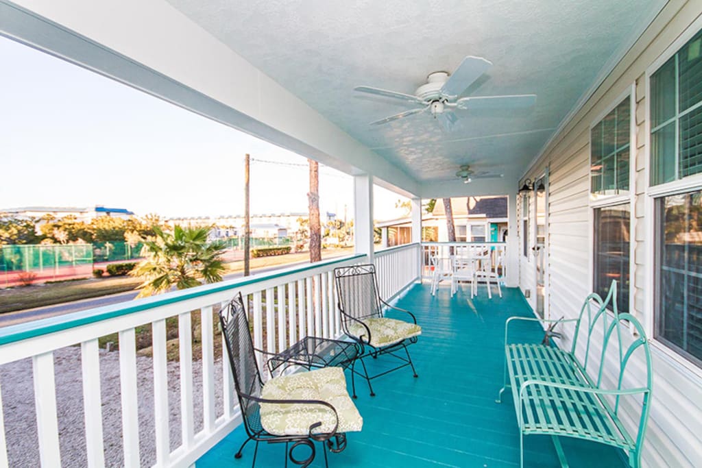 Enjoy Ocean Breezes and Beautiful Sunsets from your Relaxing Front Porch