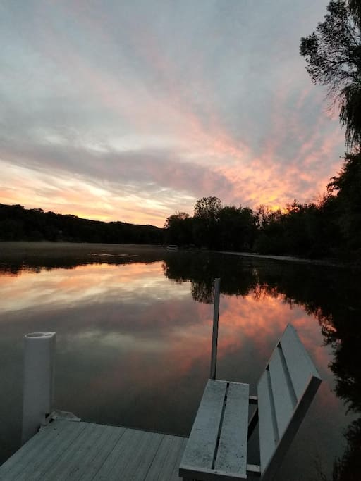 Sit, relax and enjoy views of sunsets.