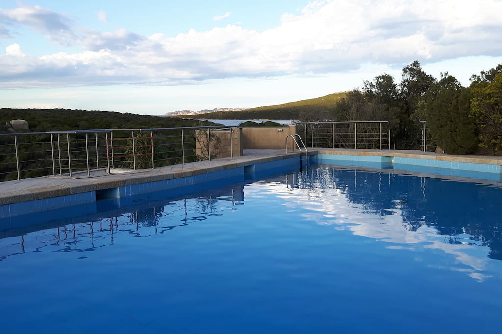 la piscina/the pool