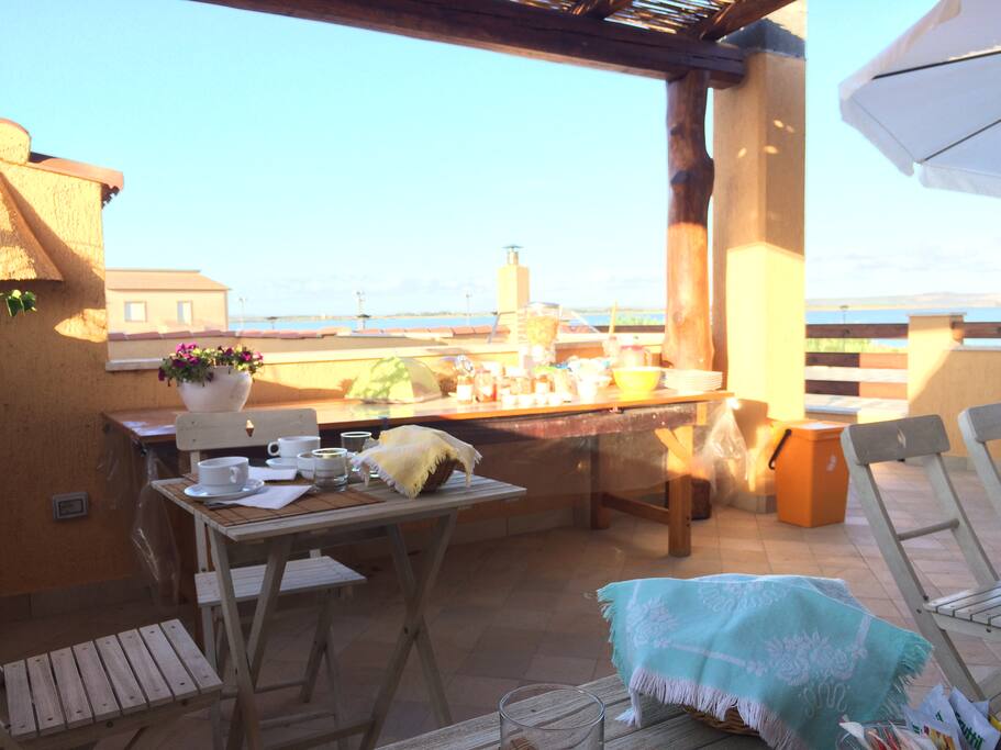 La terrazza e il panorama