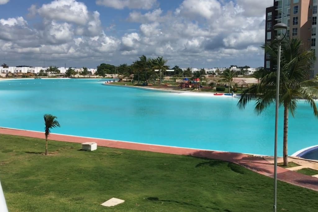 Hermosa vista de la laguna