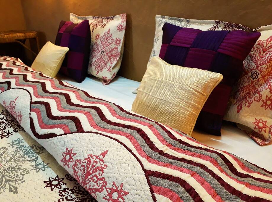 The bedroom interior