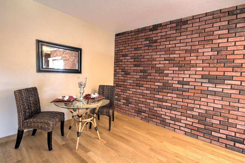 Spacious dining (actual furniture different than pictured - formal dining table with 8 chairs)