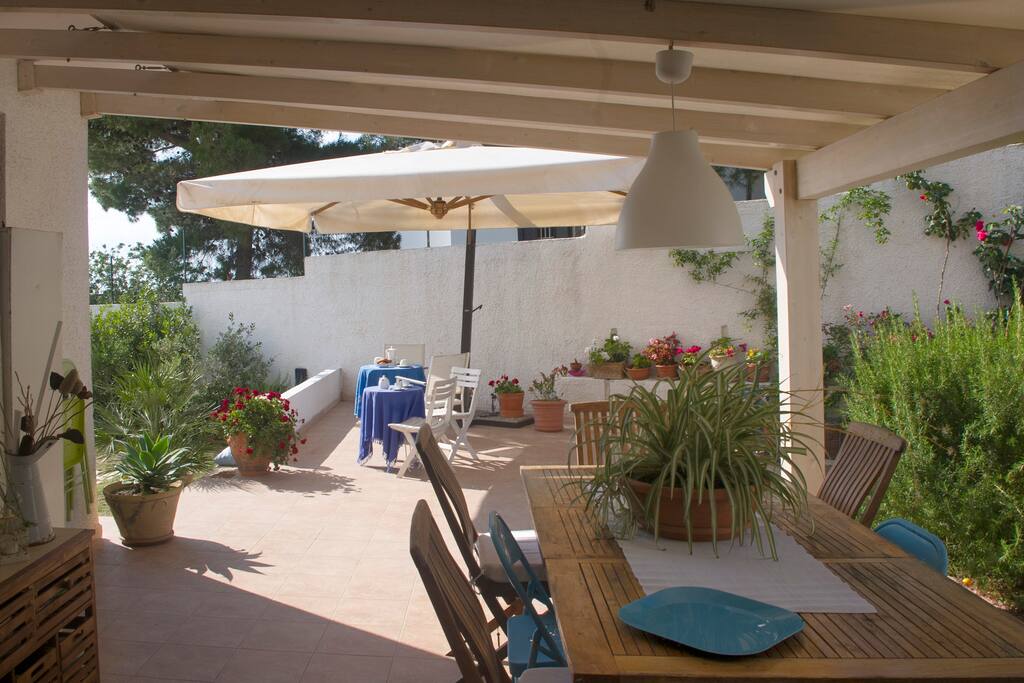 Zona cucina all'aperto