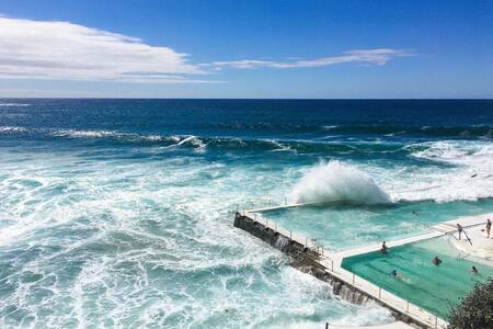 Footprints On The Sand - Beautiful Bondi Beach