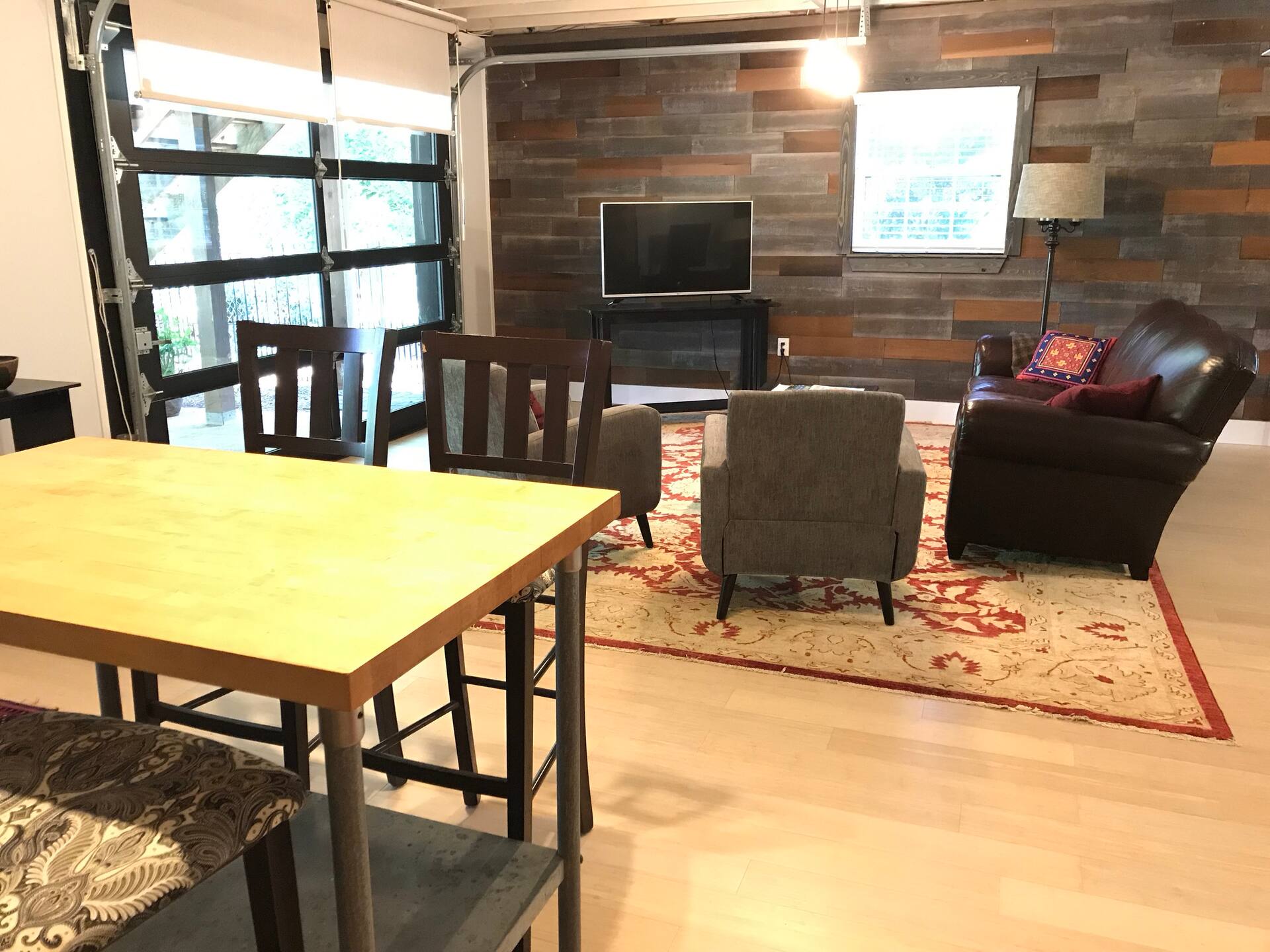 Industrial-Style Daylight Basement Studio Apt