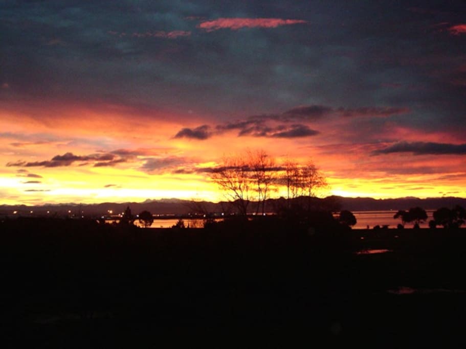Blazing sunset