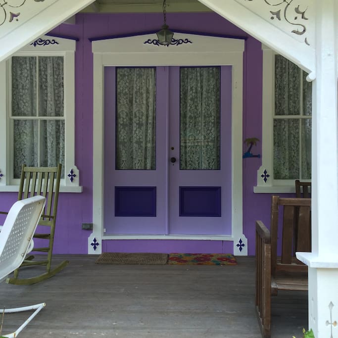 After resting and rocking a bit on the porch, please come in!