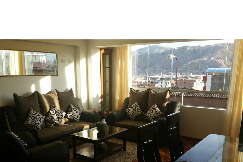 Living / dining room with panoramic view