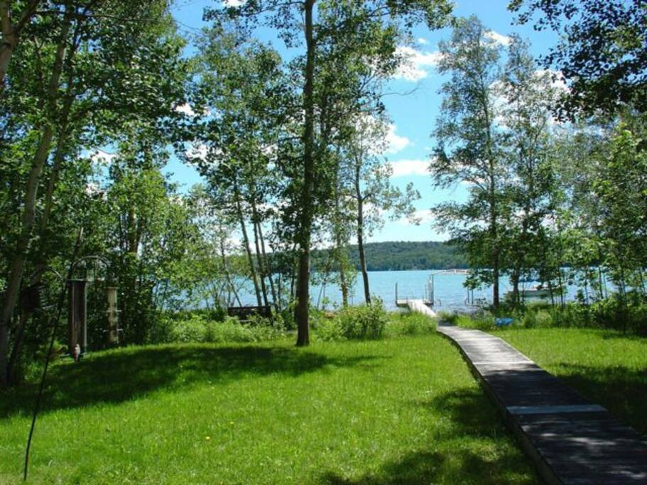 View from lakefront-Walloon