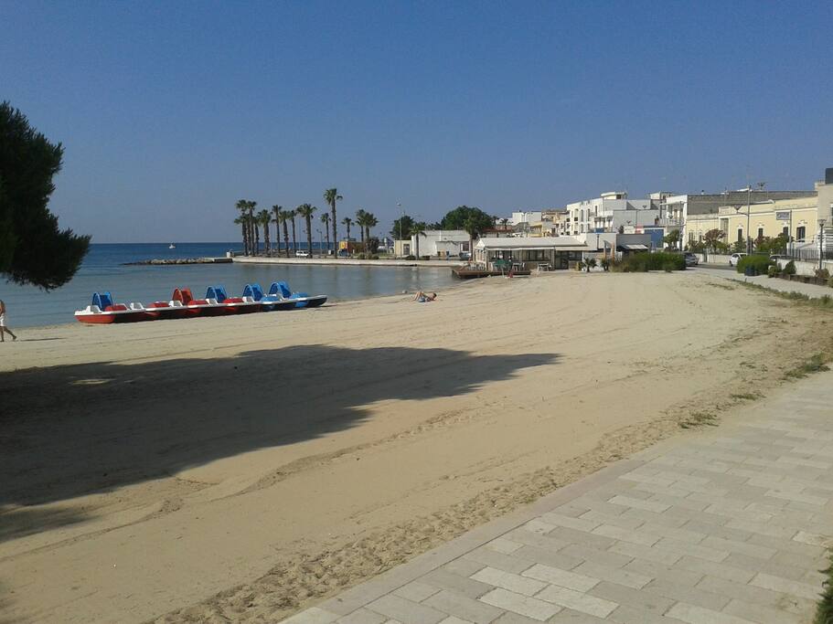 Vista della spiaggia