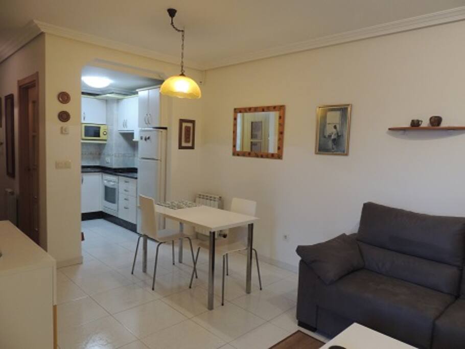 Salón con cocina
