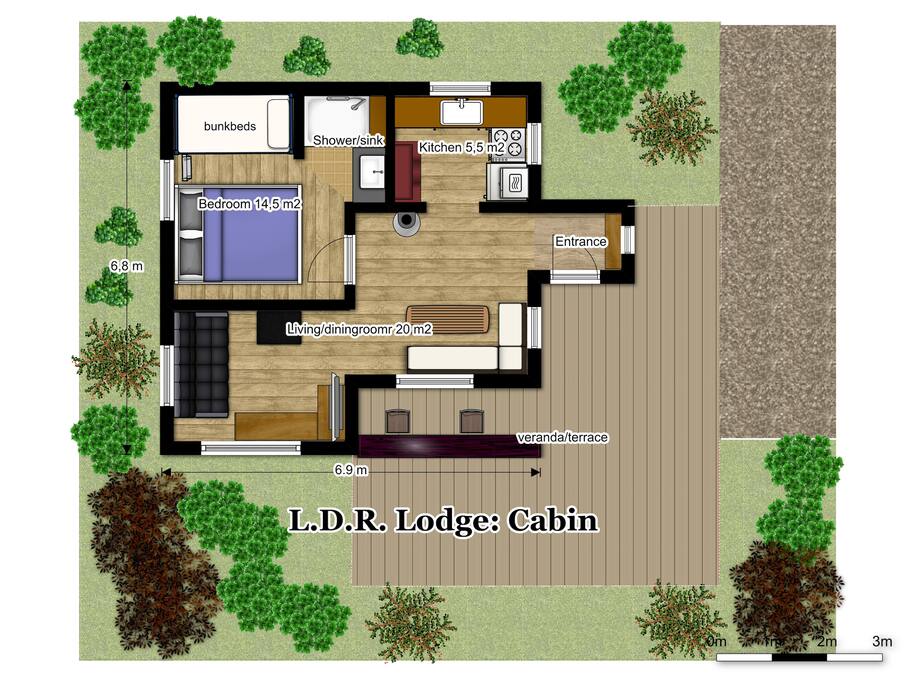 Floorplan Cabin #1
