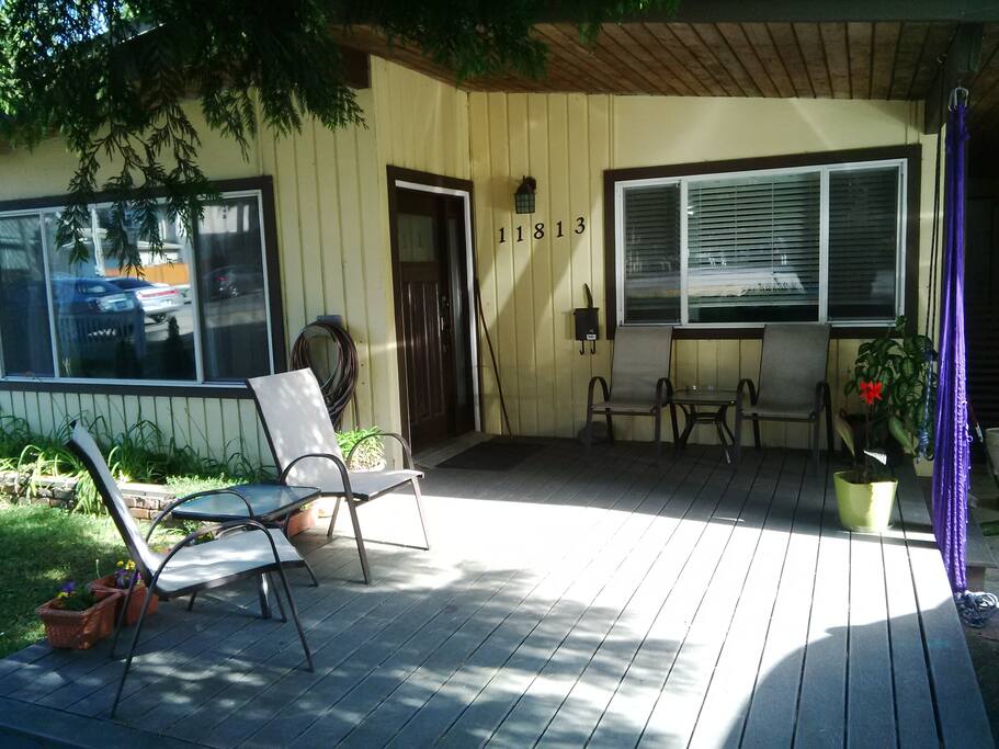 front deck and entry. . . .