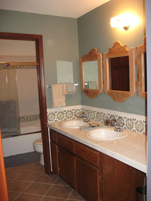 spacious private bathroom