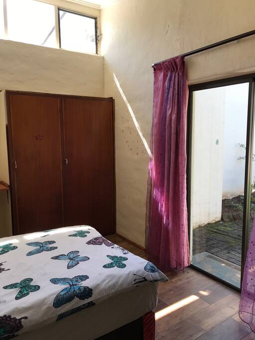 Private entrance from the garden