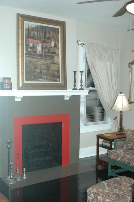 Fireplace for candles only in the living area