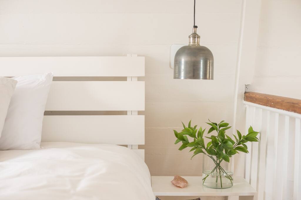 Master bedroom of our newly renovated historic St. James home.