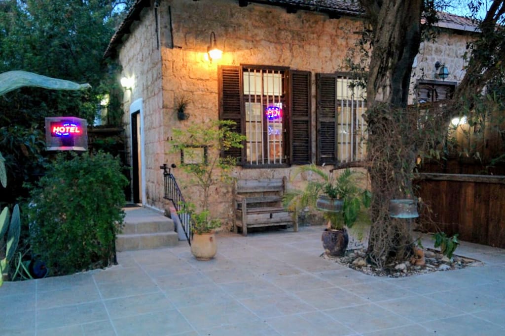 Entrance of the hotel