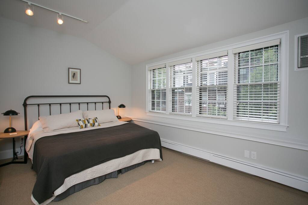 Large, peaceful bedroom sanctuary. Perfect for tired business travelers.