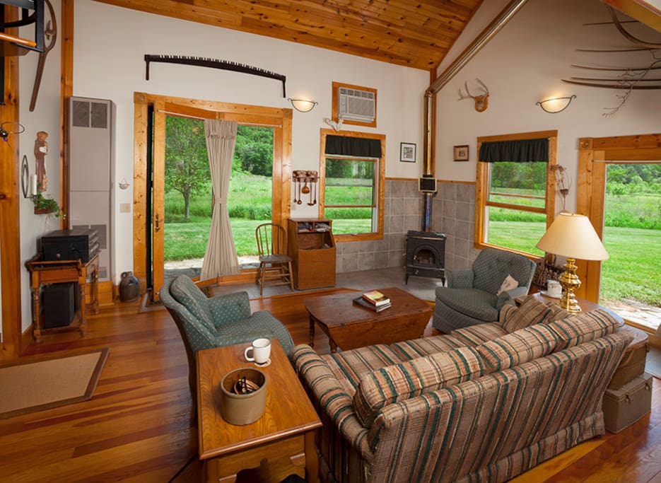 The Living Room with a view of the prairie
