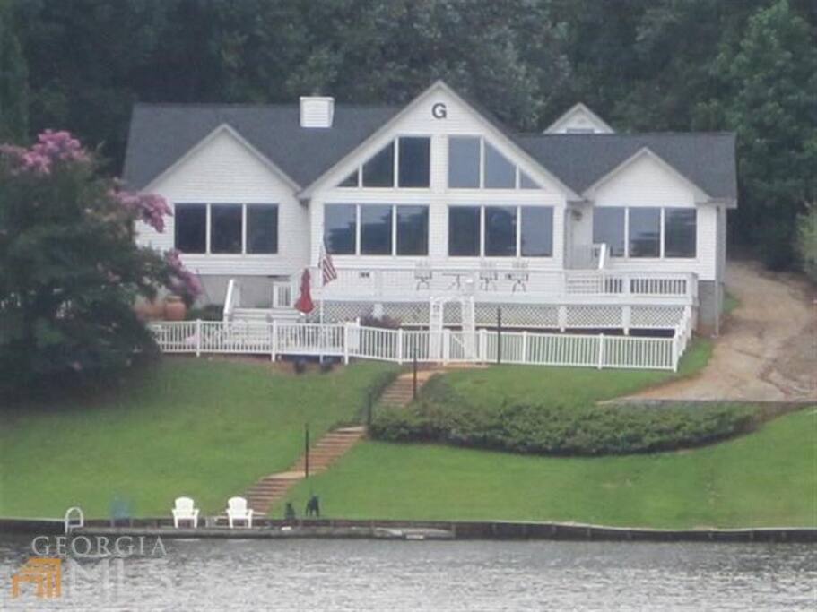 View of back of house from Lake.