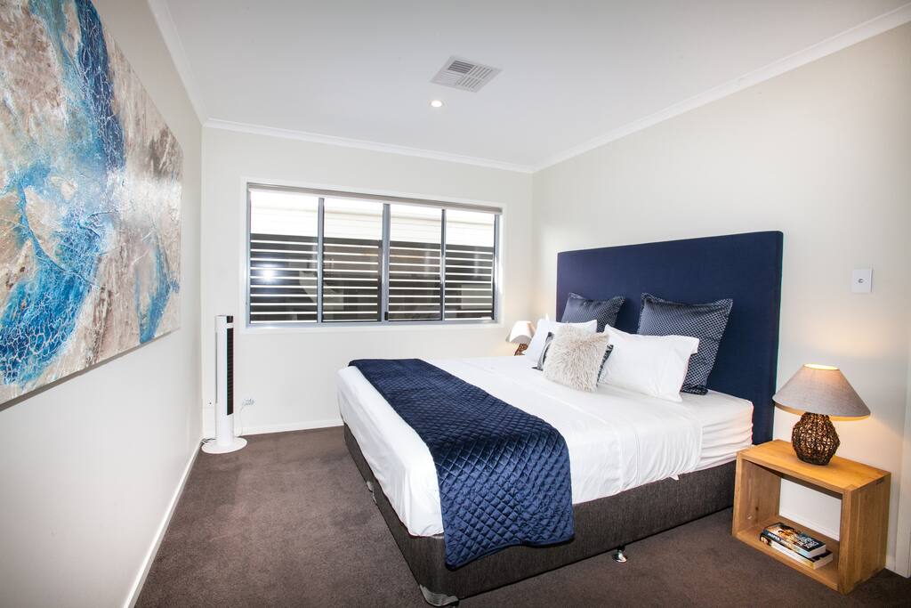 Bedroom #1 - new king size bed, Ensuite bathroom, inc shower and double vanity's and walk in robe