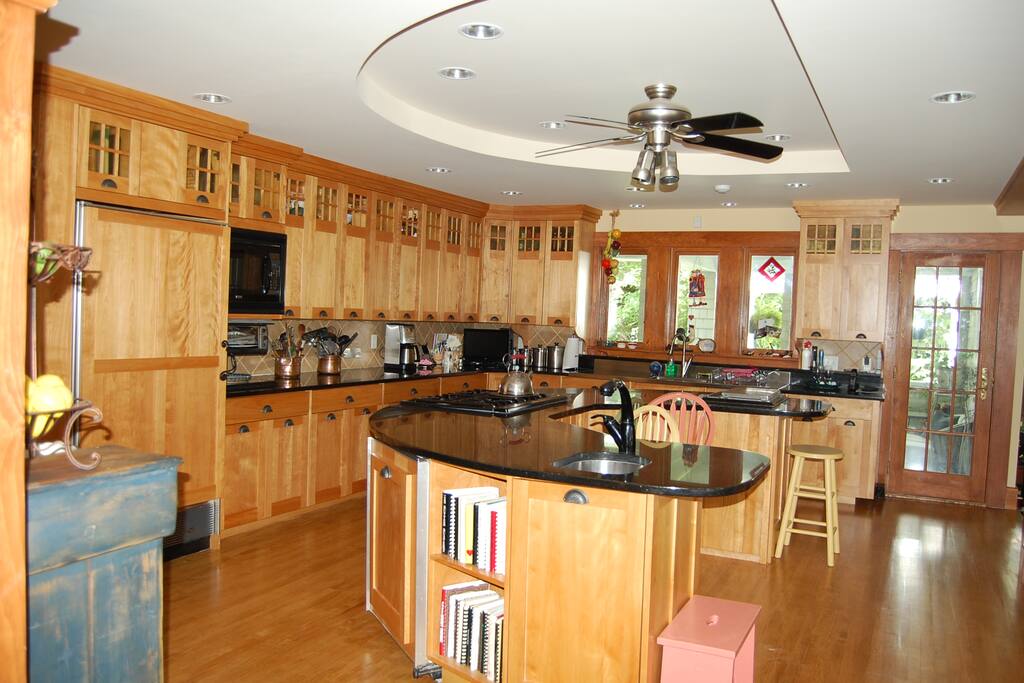 Kitchen view facing North