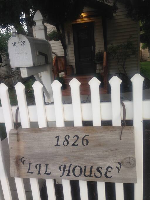 Look for our sign.