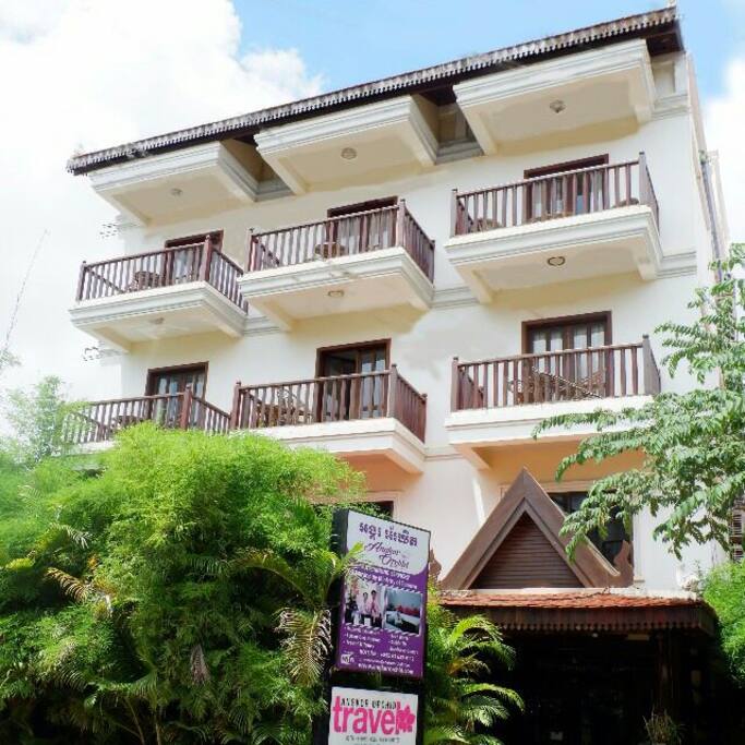 The hotel frontage