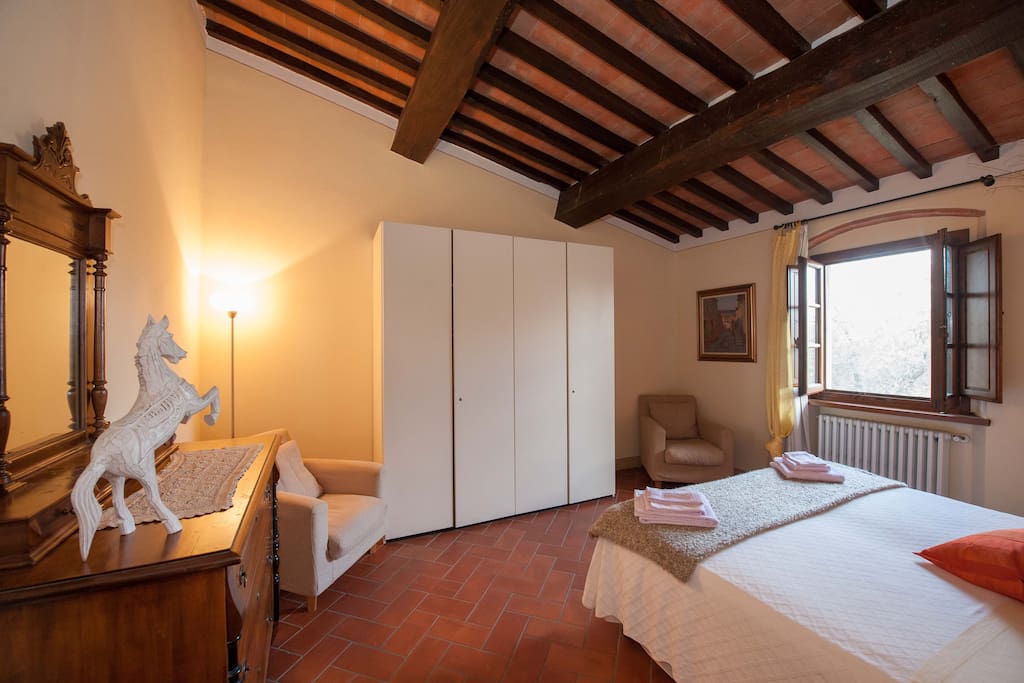 One of the double-bedrooms inside the Villa