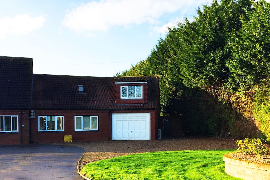 Private entrance and secure parking within grounds