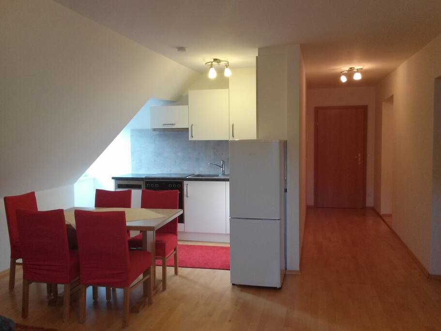 Kitchen & dining area, corridor