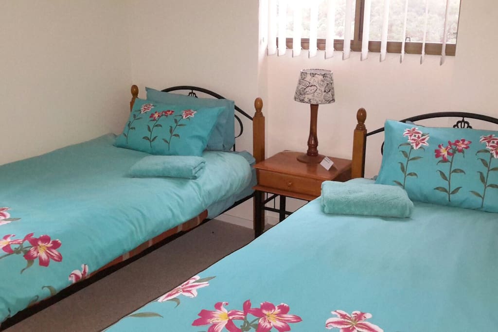 Comfortable king size single beds.