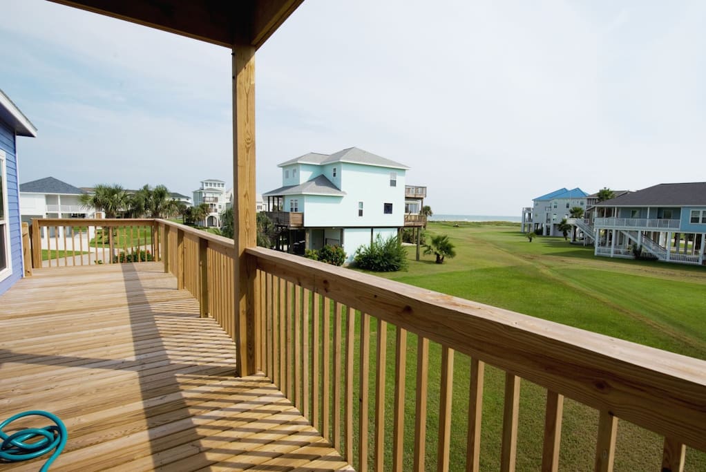 Main Balcony Facing Gulf is Large & Partially Covered