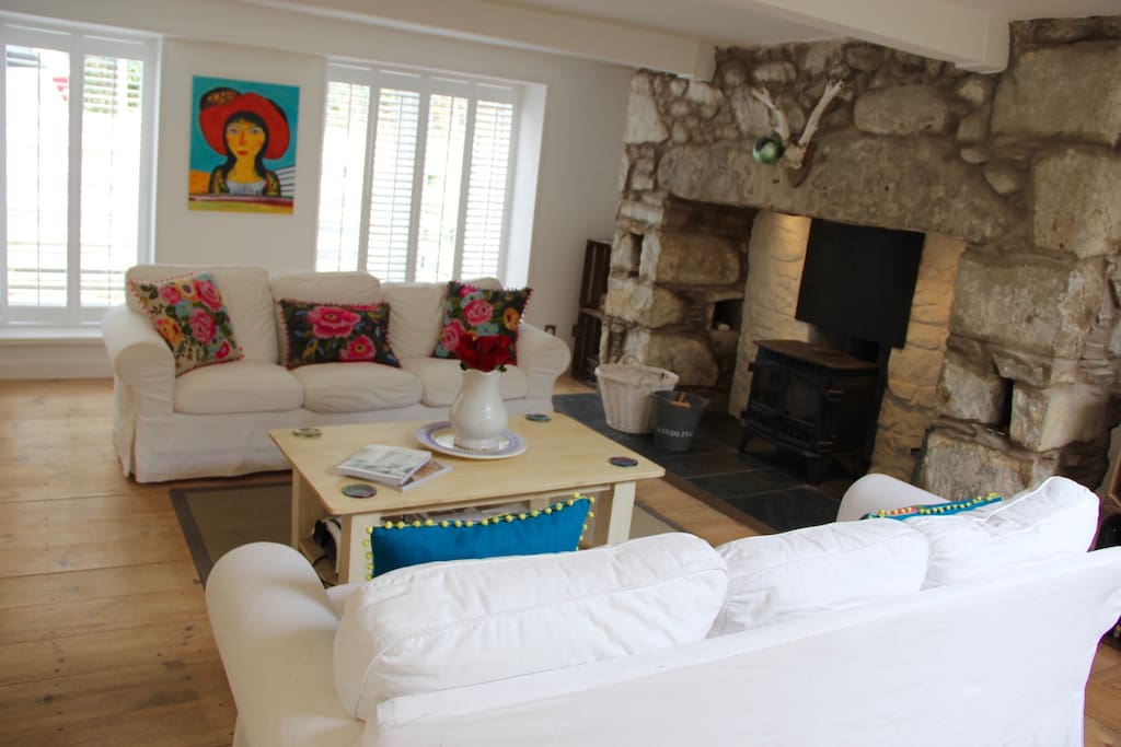 Living room & wood burning stove
