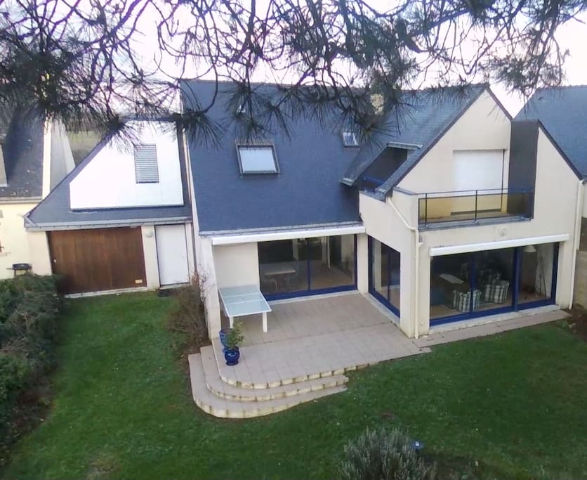 La maison vue du haut