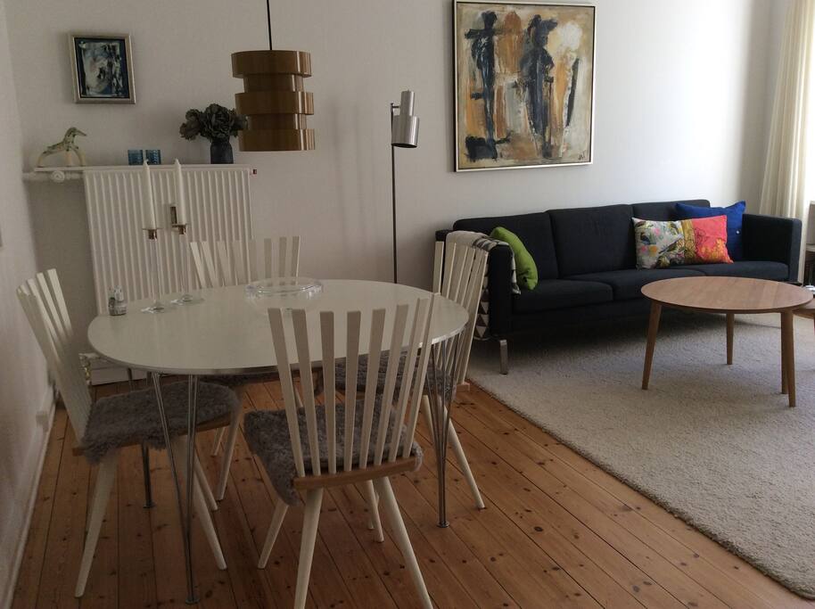 Living room with dining area