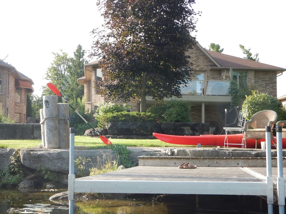 Easy to launch our Kayaks from the dock