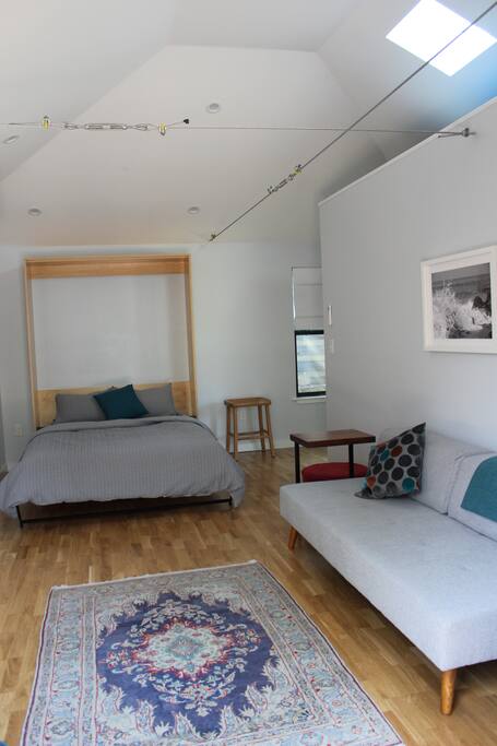 Sitting area and murphy bed