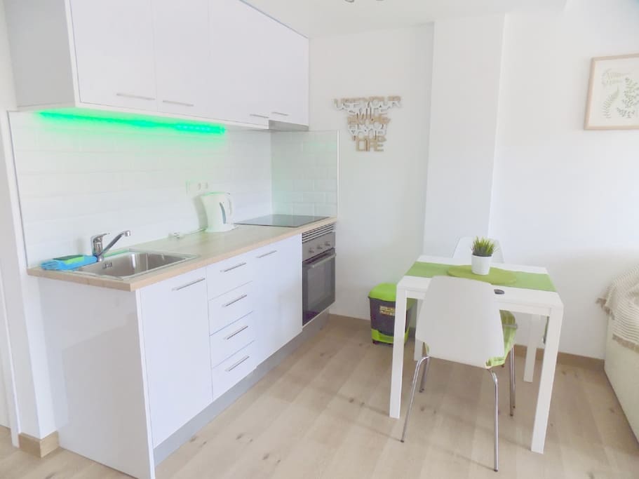 Fully-equipped modern kitchen