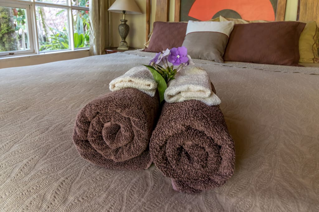 Top notch bedding and towels for your comfort.