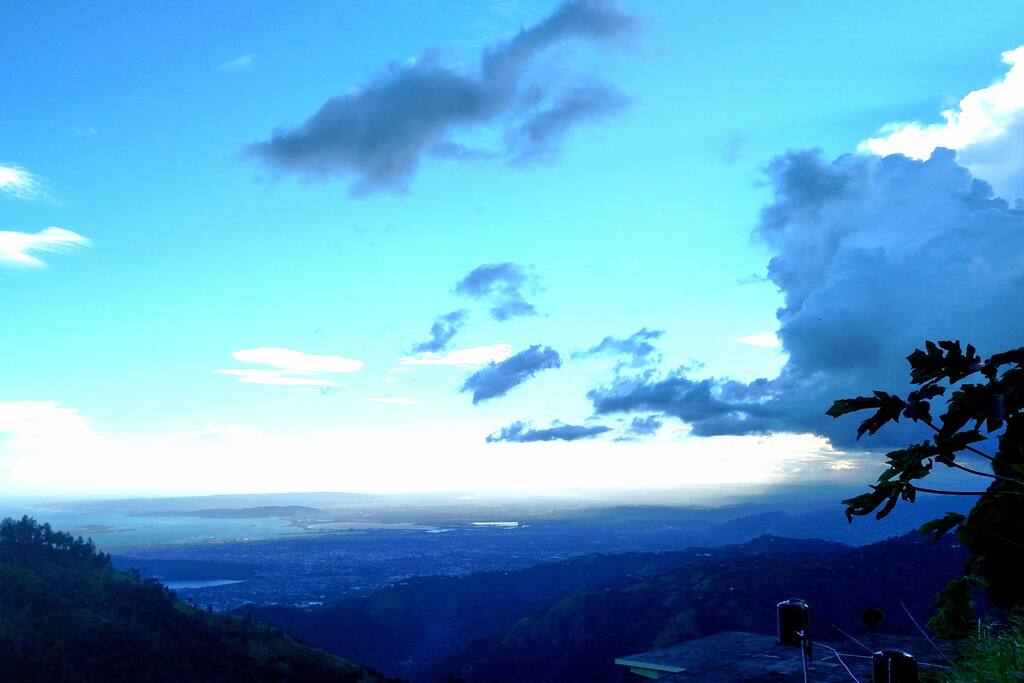 View of Kingston and ocean by day