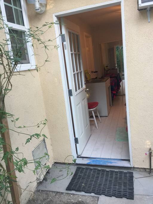 front door to the guest studio