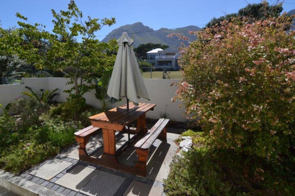 Outside seating area