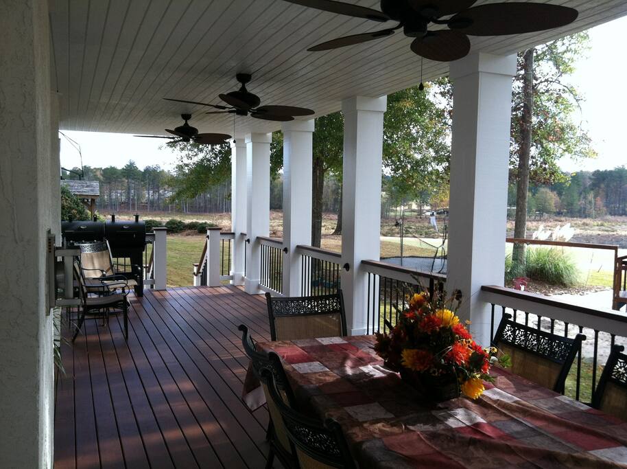 Grill out on our back deck