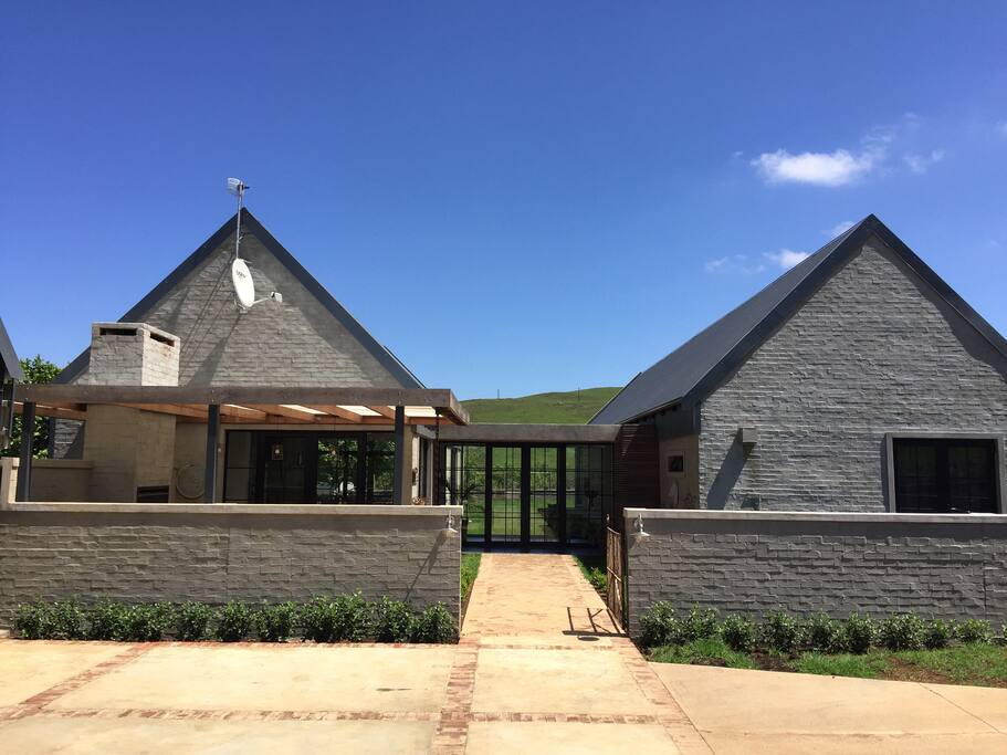 Drive way and entrance
